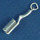 Hairbrush used by Hair Stylist Charm Sterling Silver Pendant