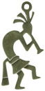 Indian Kokopelli Small Sterling Silver Indian Charm Pendant