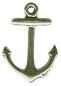 Anchor of a Ship Nautical 3D Sterling Silver Charm Pendant