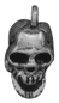 Halloween Human Skull Moveable 3D Sterling Silver Charm Pendant