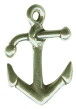 Anchor from a Ship Nautical 3D Sterling Silver Charm Pendant