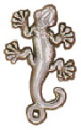 Gecko Lizard Sterling Silver Charm Pendant