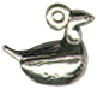 Christmas 12 Days: French Hen 3D Sterling Silver Charm Pendant