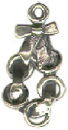 Christmas 12 Days: 5 Rings 3D Sterling Silver Charm Pendant