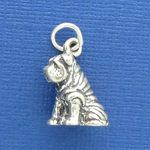 Dog Shar Pei Charm Sterling Silver