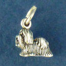 Shitzu Dog Charm Sterling Silver Pendant