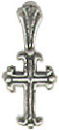 Cross Small Sterling Silver Charm Pendant