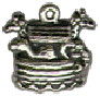 Religious Christian Noah's Ark 3D Sterling Silver Charm Pendant