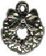 Christmas Wreath Sterling Silver Charm Pendant