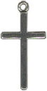 Cross Thin Plain Sterling Silver Charm Pendant