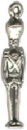 Toy Soldier 3D Sterling Silver Charm Pendant