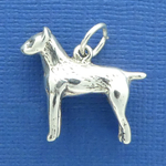 Dog Jack Russell Terrier Charm Sterling Silver