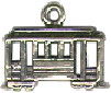 Cable Car of San Francisco 3D Sterling Silver Charm Pendant