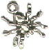 Spider Small 3D Sterling Silver Charm Pendant