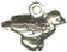 Christmas 12 Days: Partridge In Peartree Small 3D Sterling Silver Charm Pendant
