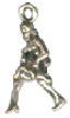Christmas 12 Days: Ladies Dancing Small 3D Sterling Silver Charm Pendant