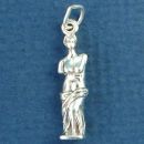 Art Sculpture of Venus de Milo 3D Sterling Silver Charm Pendant