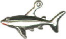 Shark,3D Sterling Silver Charm