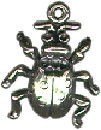 Ladybug 3D Sterling Silver Charm Pendant