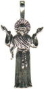 Religious Christian Jesus Sterling Silver Charm Pendant