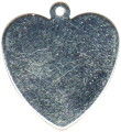 Heart 18mm Sterling Silver Charm add Personalized Engraving
