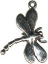 Dragonfly 3D Sterling Silver Charm Pendant