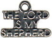 Religious Christian The Lord Is My Shepherd Word Sterling Silver Charm
