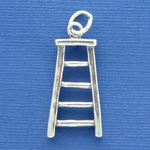 Ladder Charm Sterling Silver
