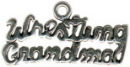 Grandma Sterling Silver Wrestling Charm