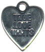 Heart, True Love Waits Sterling Silver Charm Pendant