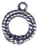 Cowboy Lasso 3D Sterling Silver Charm Pendant