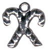 Christmas: Candy Canes Sterling Silver Charm Pendant