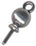 Lollipop 3D Sterling Silver Charm Pendant