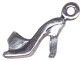 Ladies High Heel Shoe Small 3D Sterling Silver Charm Pendant