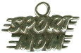 Mom, Sport Sterling Silver Charm Pendant