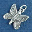 Butterfly Small 3D Sterling Silver Charm Pendant