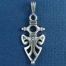 Celtic Protection Design Sterling Silver Pendant Medium