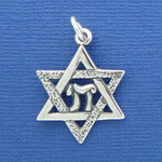 Star of David Charm Sterling Silver