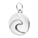 Wave Charm Sterling Silver