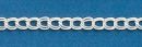 American 050 Sterling Silver Charm Bracelet Double Link Chain 7.5 Inch Length 4mm Width