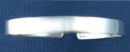 6mm Wide Flat Sterling Silver Engraved Cuff Bracelet 4 Inch Child Size