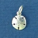 Sand Dollar Charm Sterling Silver Pendant