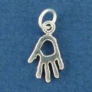 Handprint Sterling Silver Mini Charm Pendant