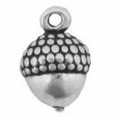 Acorn Charm Tiny Sterling Silver Pendant