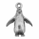 Penguin Charm Tiny Sterling Silver Pendant