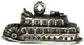 River Paddle Boat 3D Sterling Silver Charm Pendant