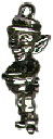 Leprechaun Charm Irish Small 3D Sterling Silver Pendant