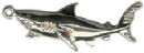Shark Sterling Silver Charm Pendant