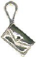 Ladies Clutch Purse 3D Sterling Silver Charm Pendant