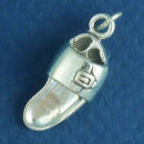 Shoe 3D Flip Flop Charm Sterling Silver Pendant